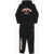 Nike Air Jordan Solid Color Joggers And Hoodie Set Black