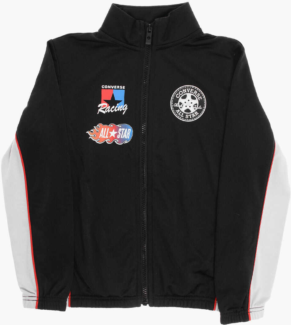 Pantaloni de trening Converse All Star Chuck Taylor Contrast Side Bands Cars Joggers And S Black Baieti (BM 16473546) 2