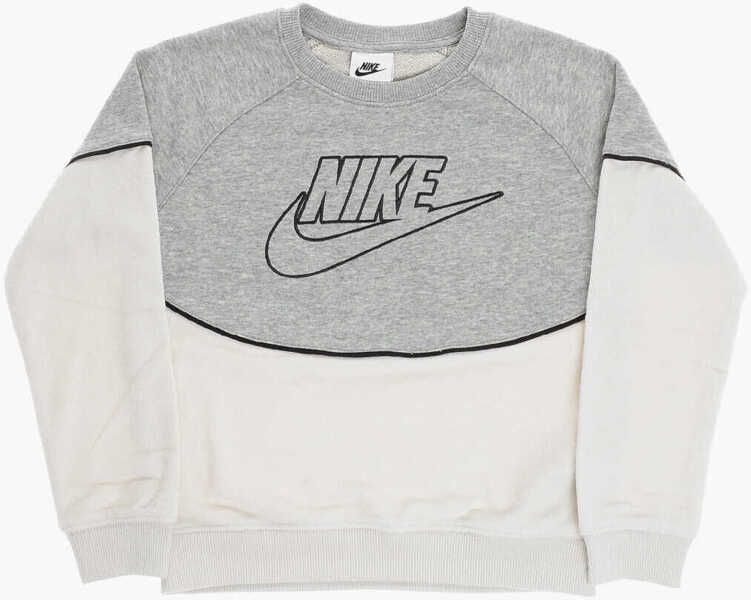 Pantaloni de trening Nike Two-Tone Amplify Crew-Neck Sweatshirt And Joggers Set White Baieti (BM 16473576) 2