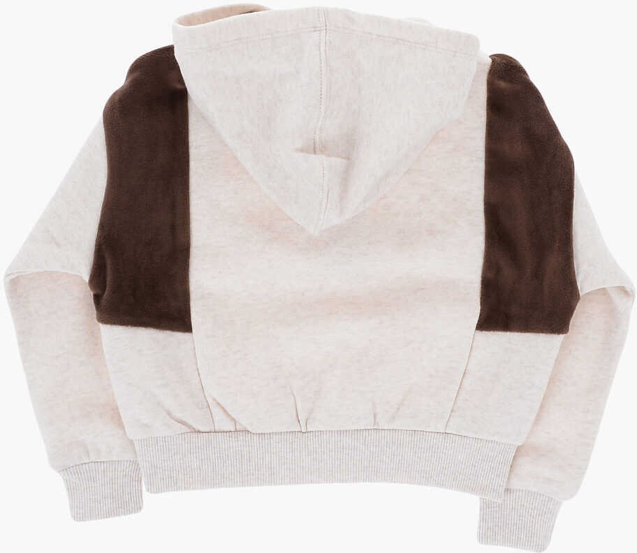 Bluze de trening Nike Velvet Details Joggers And Half Zip Hoodie Home Swoosh Home Beige Baieti (BM 16473606) 4