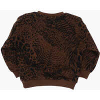 Salopete pentru Baieti - Salopete Nike Animal Printed Crew-Neck Sweatshirt And Leggings Home Swoosh Beige Baieti (BM 16473609) - B-mall.ro