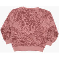 Salopete pentru Baieti - Salopete Nike Animal Patterned Crew-Neck Sweatshirt And Leggings Set Pink Baieti (BM 16473612) - B-mall.ro