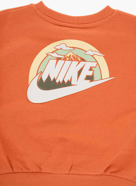 Pantaloni de trening Nike Fleeced Cotton Sweatshirt And Joggers Set Orange Baieti (BM 16473618) 3