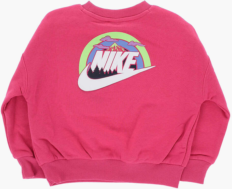 Pantaloni de trening Nike Fleeced Cotton Blend Joggers And Snow Day Crew-Neck Sweatshi Pink Baieti (BM 16473621) 4