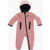 Nike Cotton Blend Romper Suit With Hood Pink