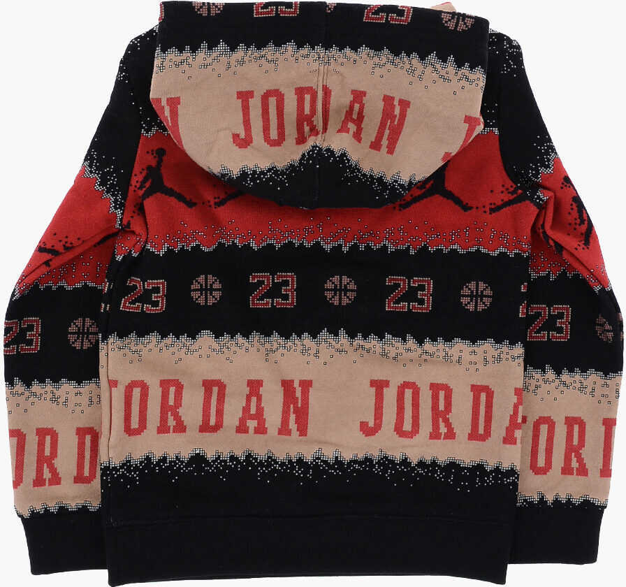 Bluze de trening Nike Air Jordan Fleeced Cotton Hoodie And Joggers Set Black Baieti (BM 16473639) 4