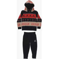 Bluze de trening Air Jordan Fleeced Cotton Hoodie And Joggers Set Baieti