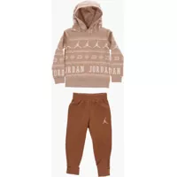 Bluze de trening Air Jordan All-Over Logo Joggers And Hoodie Holiday Set Baieti