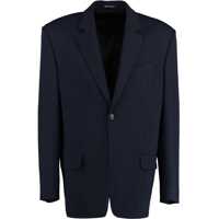 Sacouri Unisex Garde-Robe Wool Oversized Blazer With Padded Shoulder Barbati