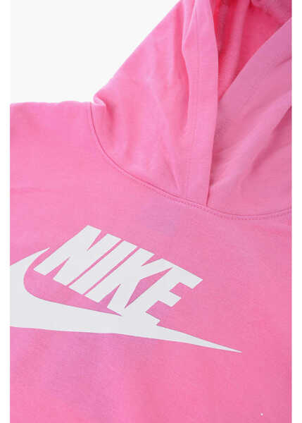 Bluze de trening Nike Solid Color Hoodie And Joggers Set With Printed Logo Pink Baieti (BM 16473675) 3
