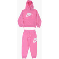 Bluze de trening Solid Color Hoodie And Joggers Set With Printed Logo Baieti