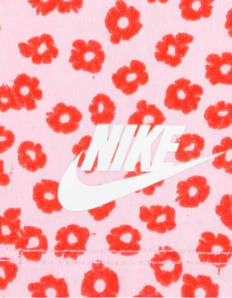 Salopete Nike Crew-Neck Sweatshirt And Floral Motif Leggings Set Pink Baieti (BM 16473678) 5