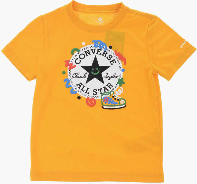 Tricouri Converse All Star Chuck Taylor Printed Squiggle Shorts And T-Shirt Se Yellow Baieti (BM 16473693) 2