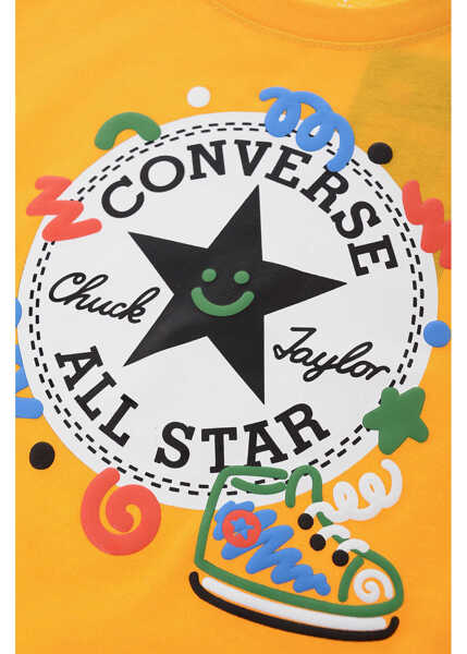 Tricouri Converse All Star Chuck Taylor Printed Squiggle Shorts And T-Shirt Se Yellow Baieti (BM 16473693) 3