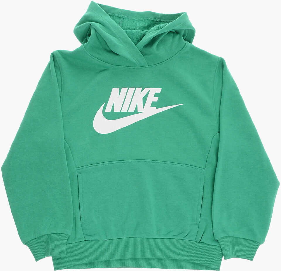 Bluze de trening Nike Solid Color Hoodie And Joggers Set With Printed Logo Green Baieti (BM 16473696) 2