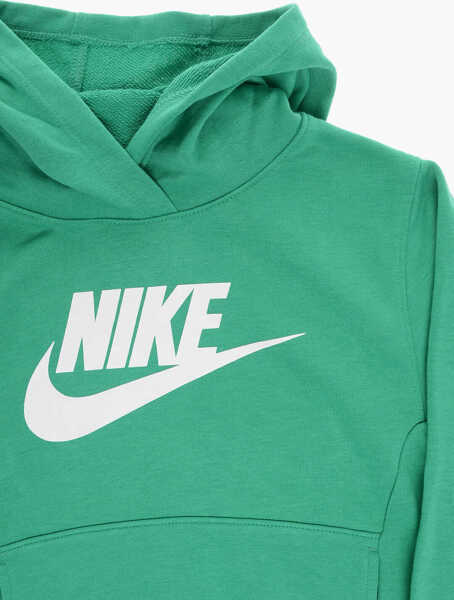 Bluze de trening Nike Solid Color Hoodie And Joggers Set With Printed Logo Green Baieti (BM 16473696) 3