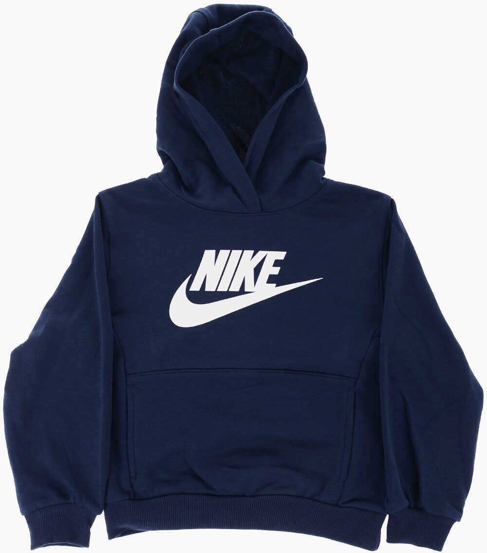 Bluze de trening Nike Solid Color Hoodie And Joggers Set With Printed Logo Blue Baieti (BM 16473699) 2