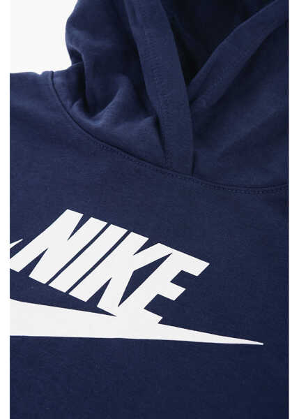 Bluze de trening Nike Solid Color Hoodie And Joggers Set With Printed Logo Blue Baieti (BM 16473699) 3