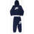 Nike Solid Color Hoodie And Joggers Set With Printed Logo Blue
