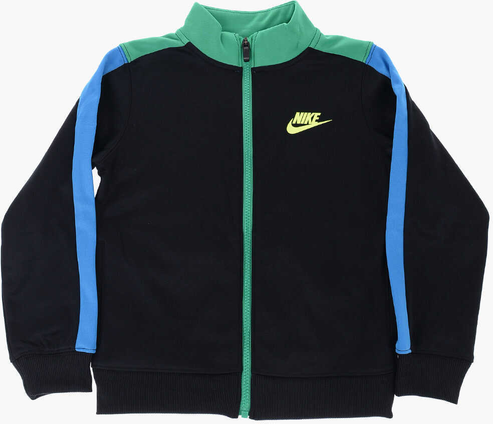 Pantaloni de trening Nike Contrasting Side Bands Joggers And Sweatshirt Set Black Baieti (BM 16473702) 2