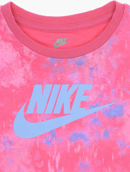 Cravate Nike Tie Dye Effect T-Shirt Boxy And Shorts Set Blue Baieti (BM 16473720) 3