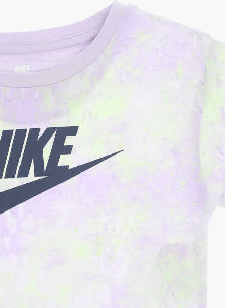 Cravate Nike Tie Dye Effect T-Shirt Boxy And Shorts Set Blue Baieti (BM 16473723) 3