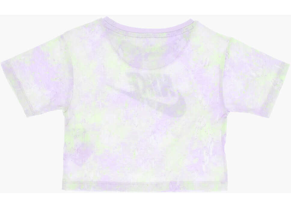 Cravate Nike Tie Dye Effect T-Shirt Boxy And Shorts Set Blue Baieti (BM 16473723) 4