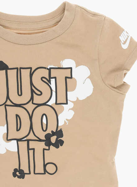 Tricouri Nike Printed T-Shirt And Skirt-Trousers Set Beige Baieti (BM 16473726) 3