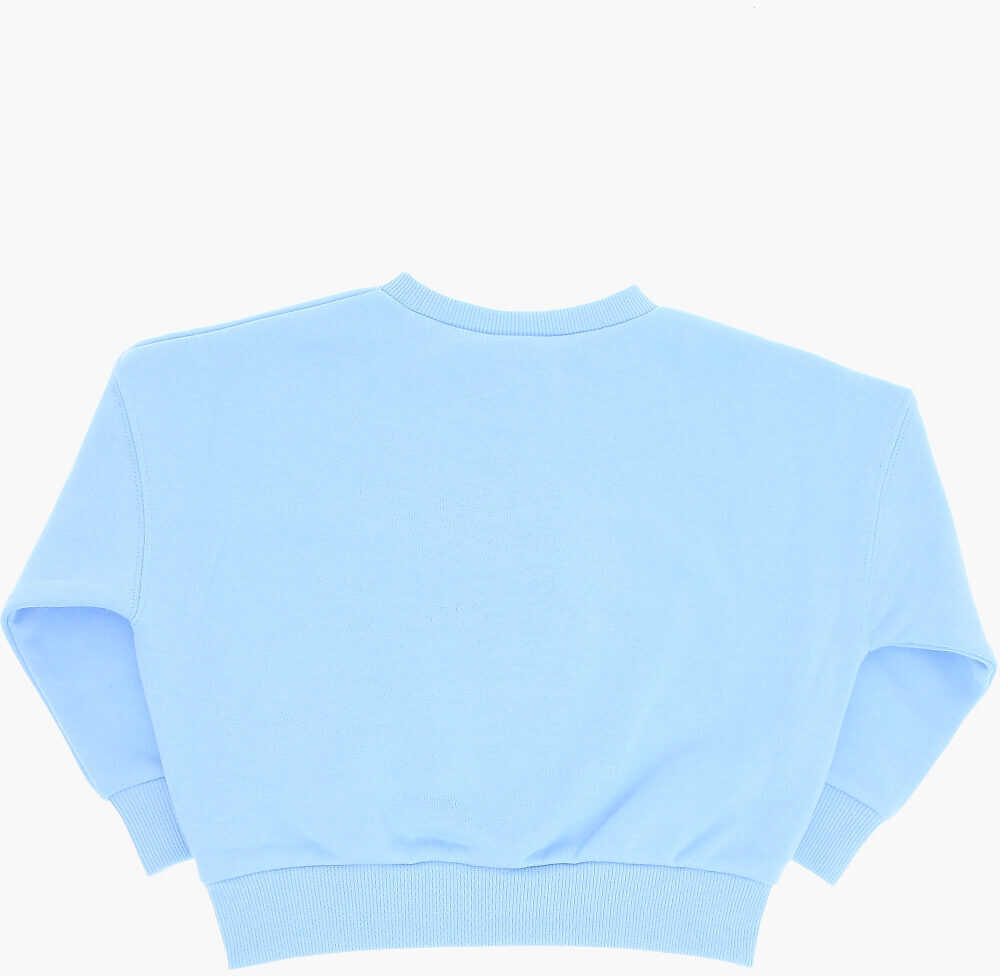 Pantaloni de trening Nike Fleeced Cotton Blend Joggers And Crew-Neck Sweatshirt Set Light Blue Baieti (BM 16473738) 4