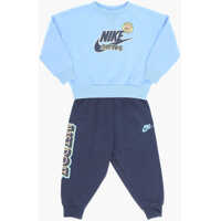 Pantaloni de trening Fleeced Cotton Blend Joggers And Crew-Neck Sweatshirt Set Baieti