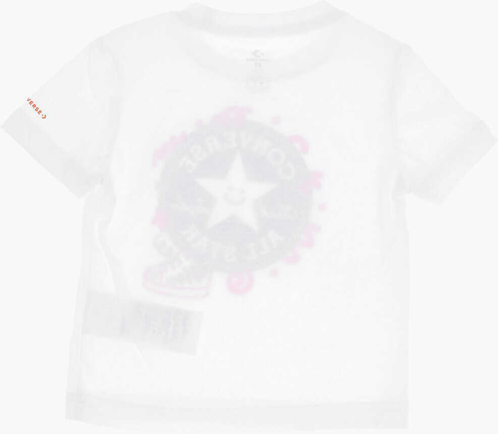 Tricouri Converse All Star Chuck Taylor Maxi Logo Printed T-Shirt And Shorts S White Baieti (BM 16473744) 4