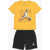 Nike Air Jordan Printed T-Shirt And Shorts Set Yellow