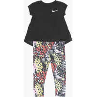 Tricouri Printed Leggings And Asymmetrical T-Shirt Set Baieti