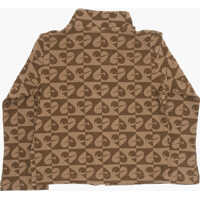 Salopete pentru Baieti - Salopete Nike All-Over Printed Flared Pants And Sweatshirt Set Brown Baieti (BM 16473756) - B-mall.ro