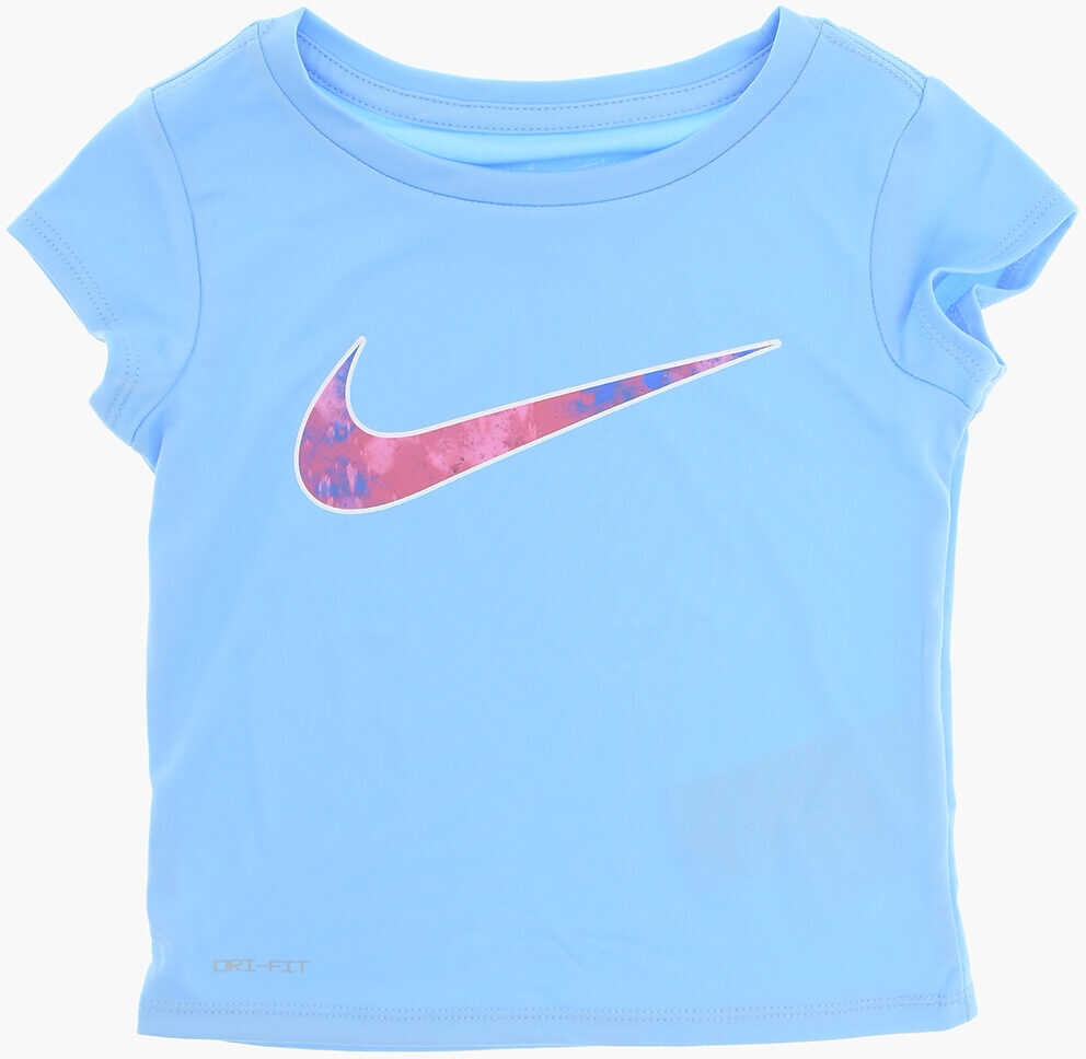 Tricouri Nike Logo Printed Shorts And Crew-Neck T-Shirt Set Light Blue Baieti (BM 16473759) 2