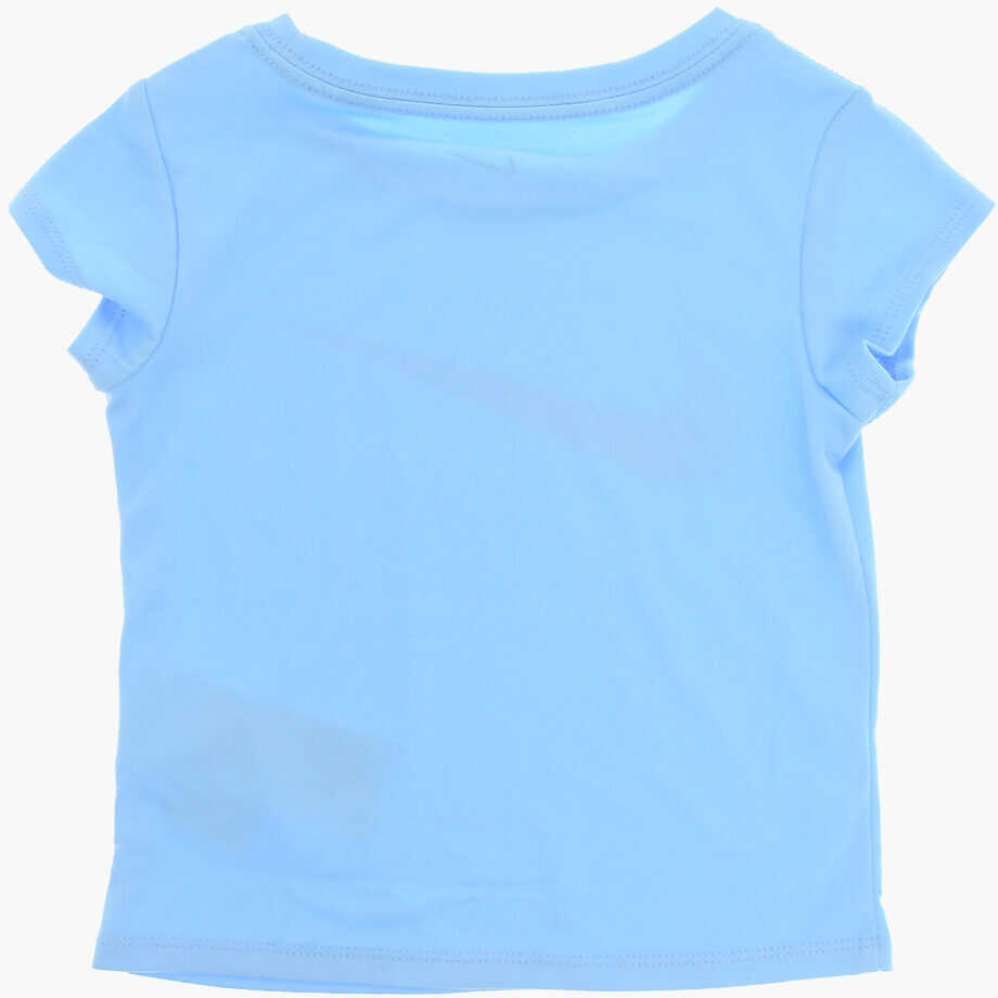 Tricouri Nike Logo Printed Shorts And Crew-Neck T-Shirt Set Light Blue Baieti (BM 16473759) 4