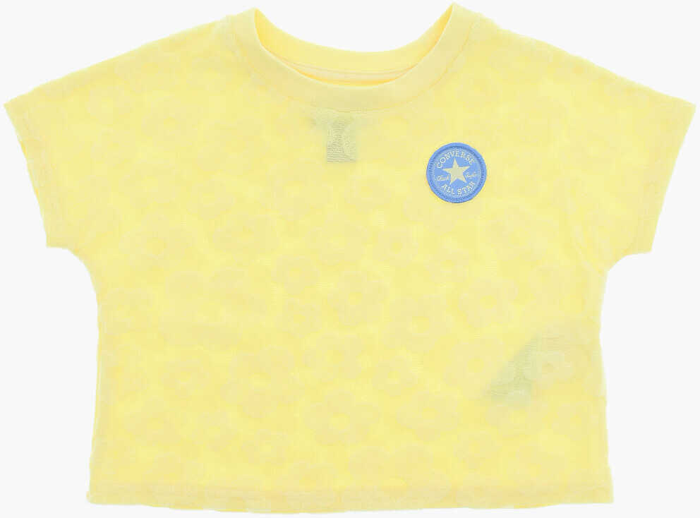 Tricouri Converse All Star Chuck Taylor Floral- Jacquard T-Shirt And Shorts Se Yellow Baieti (BM 16473765) 2