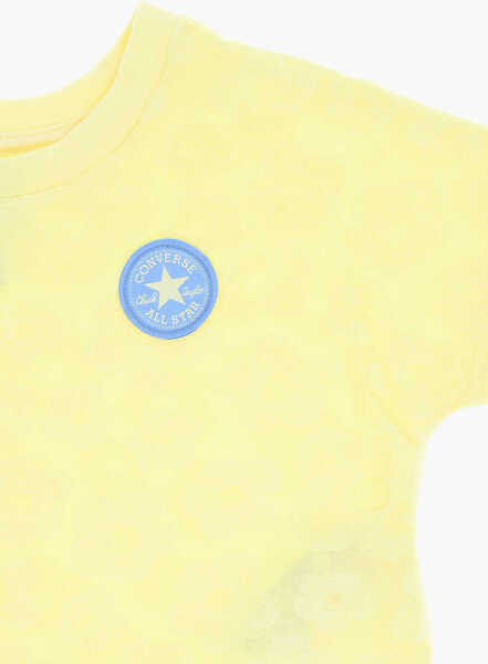 Tricouri Converse All Star Chuck Taylor Floral- Jacquard T-Shirt And Shorts Se Yellow Baieti (BM 16473765) 3
