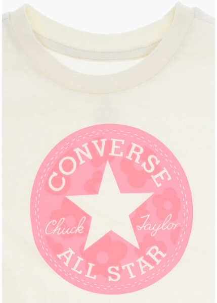 Tricouri Converse All Star Chuck Taylor Two-Tone Shorts And T-Shirt Setton White Baieti (BM 16473768) 3