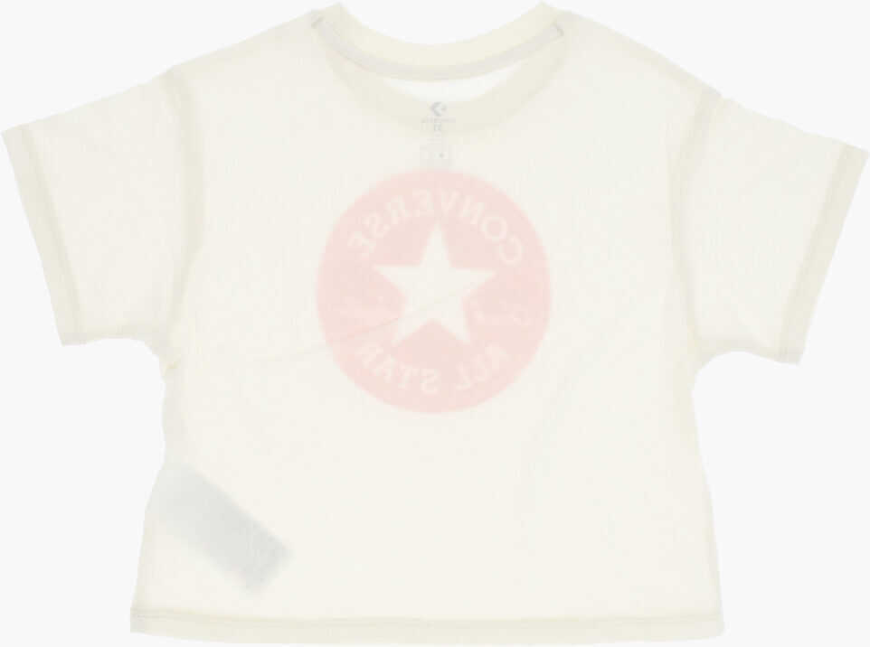 Tricouri Converse All Star Chuck Taylor Two-Tone Shorts And T-Shirt Setton White Baieti (BM 16473768) 4