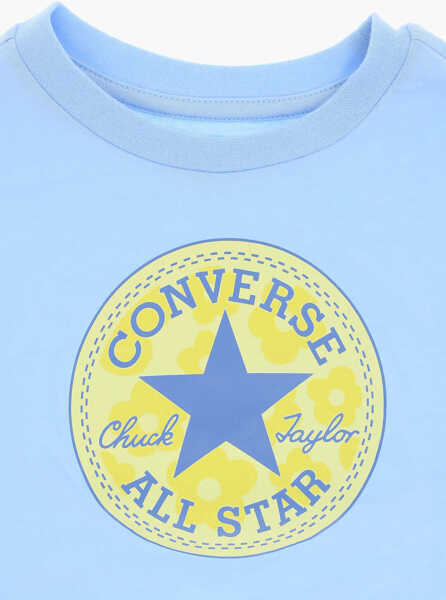 Tricouri Converse All Star Chuck Taylor T-Shirt And Shorts Set With Contrastin Light Blue Baieti (BM 16473771) 3