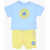 Converse All Star Chuck Taylor T-Shirt And Shorts Set With Contrastin Light Blue
