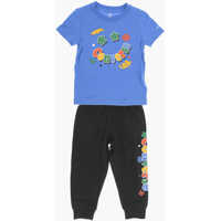 Pantaloni de trening Converse Embossed Logo Squiggle Crew-Neck T-Shirt And Joggers Set