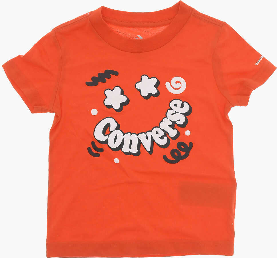 Pantaloni de trening Converse Logo Printed Joggers And T-Shirt Set Red Baieti (BM 16473777) 2