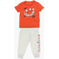 Pantaloni de trening Converse Logo Printed Joggers And T-Shirt Set