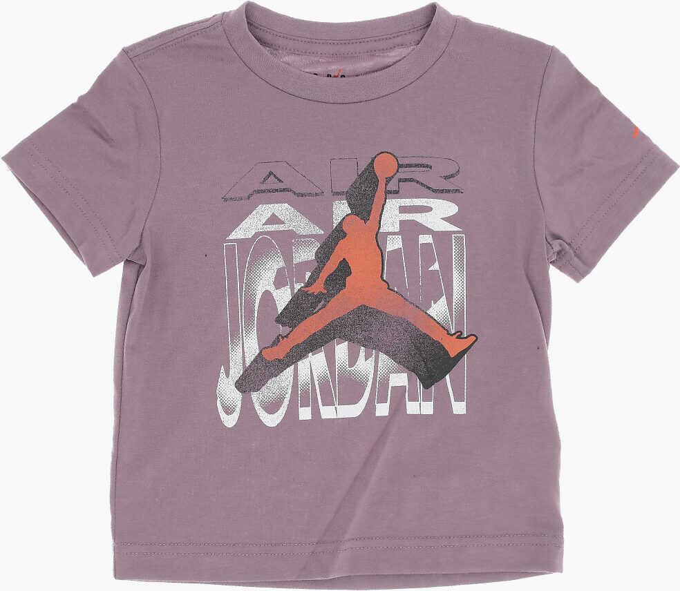 Tricouri Nike Air Jordan Logo Printed Shorts And Crew-Neck T-Shirt Set Black Baieti (BM 16473780) 2