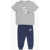 Nike Joggers And Printed T-Shirt Set Blue