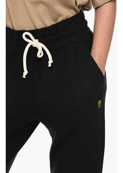 Pantaloni de trening HYDROGEN Cotton Blend Unisex Joggers With 3 Pockets Black Barbati (BM 16473837) 4