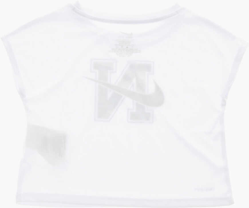 Tricouri Nike Dri-Fit T-Shirt And Shorts Set With Printed Logo White Baieti (BM 16473849) 4