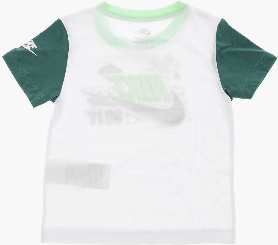 Tricouri Nike Printed Shorts And Crew-Neck T-Shirt Set White Baieti (BM 16473852) 4